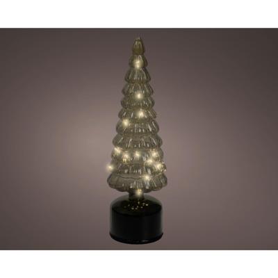 everlands kunstkerstboom LED glas groen Ø10x34cm