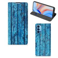 OPPO Reno4 Pro 5G Book | Wallet Case | Wood Blue
