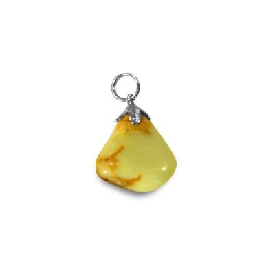Edelsteen Hanger Chrysopraas Citroen (Gaspeiet)