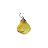 Edelsteen Hanger Chrysopraas Citroen (Gaspeiet)