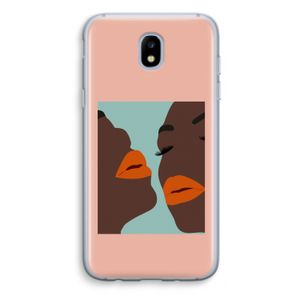 Orange lips: Samsung Galaxy J5 (2017) Transparant Hoesje