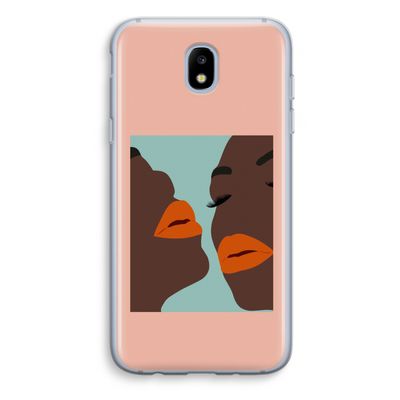 Orange lips: Samsung Galaxy J5 (2017) Transparant Hoesje