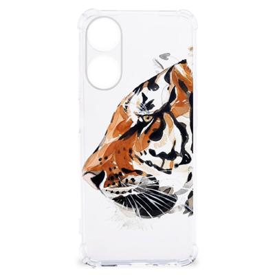 Back Cover OPPO A58 | A78 5G Watercolor Tiger Back Cover OPPO A58 | A78 5G Watercolor Tiger