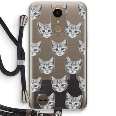 Kitten: LG K10 (2017) Transparant Hoesje met koord