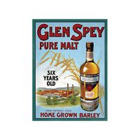 Metalen wand bordje Glen Spey   - - thumbnail