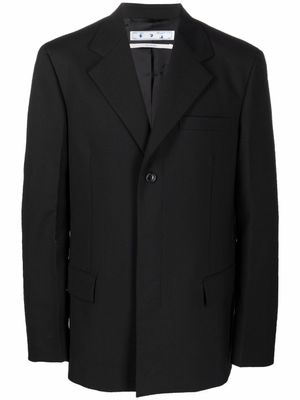 Off-White blazer à ceinture Industrial - Noir