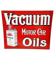 Mobiloil Vacuum Oils Emaille Bord - 40 x 50cm Mobiloil Vacuum Oils Emaille Bord - 40 x 50cm