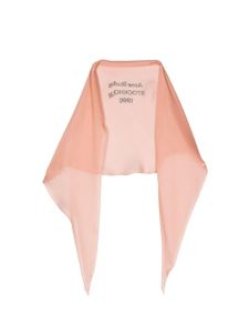 Acne Studios foulard en soie à imprimé graphique - Rose