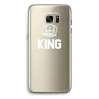 King zwart: Samsung Galaxy S7 Edge Transparant Hoesje