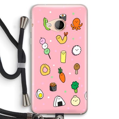 Happy bento friends: HTC U Play Transparant Hoesje met koord