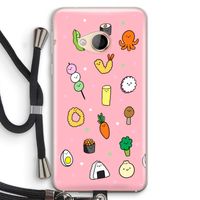 Happy bento friends: HTC U Play Transparant Hoesje met koord