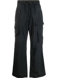 Y-3 pantalon en coton à coupe ample - Noir