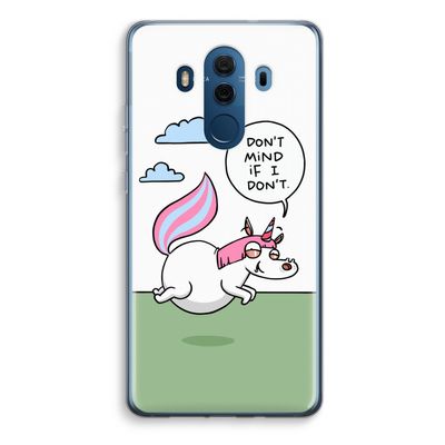 Unicorn: Huawei Mate 10 Pro Transparant Hoesje