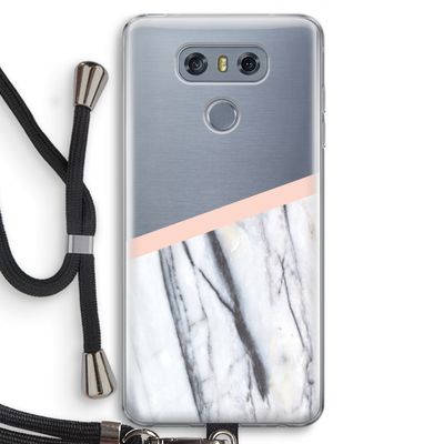 A touch of peach: LG G6 Transparant Hoesje met koord