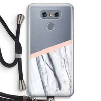 A touch of peach: LG G6 Transparant Hoesje met koord