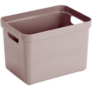 Sunware Opbergbox Sigma - kunststof - roze - 18 liter - Opbergbakken/opbergers