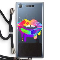 Lip Palette: Sony Xperia XZ1 Transparant Hoesje met koord Lip Palette: Sony Xperia XZ1 Transparant Hoesje met koord