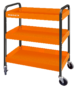 Bahco Kar op wielen | aluminium | met drie lagen | oranje | 764 mm x 435 mm x 1051 mm - 1470KC3A