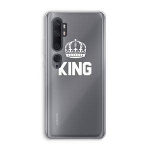 King zwart: Xiaomi Mi Note 10 Pro Transparant Hoesje