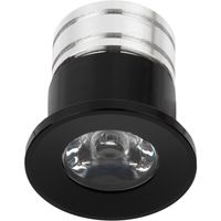 LED Veranda Spot Verlichting - Velvalux - 3W - Natuurlijk Wit 4000K - Inbouw - Rond - Mat Zwart - Aluminium - Ø31mm - thumbnail