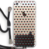 Hartjes: iPhone 5 / 5S / SE Transparant Hoesje met koord