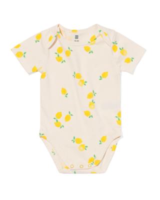 HEMA Romper Katoen Met Stretch Fruit Geel (geel)