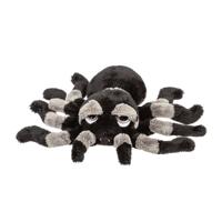 Suki gifts Pluche knuffel spin - tarantula - zwart/grijs - 22 cm