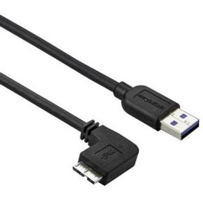 StarTech.com Slanke Micro USB 3.0 kabel haaks naar links 1m