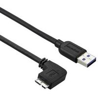 StarTech.com Slanke Micro USB 3.0 kabel haaks naar links 1m - thumbnail