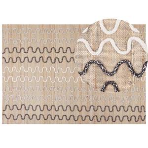 Beliani - SOGUT - Jute vloerkleed - Beige - 160 x 230 cm - Jute