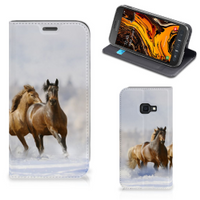 Samsung Galaxy Xcover 4s Hoesje maken Paarden - thumbnail
