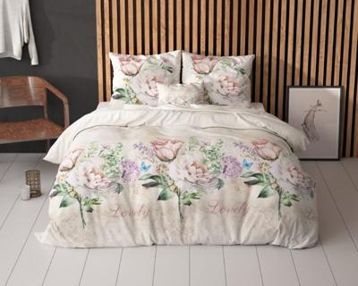Sleeptime Lovely Flower Beige 140 x 220 cm