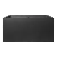 Elho Vivo Next plantenbak met wieltjes 80cm living black