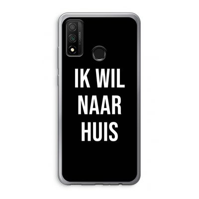 Ik wil naar huis - Zwart: Huawei P Smart (2020) Transparant Hoesje