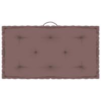 VidaXL Palletvloerkussen 73x40x7 cm katoen taupe