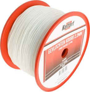 Jalouziekoord pp wit gevl. 2.2mm