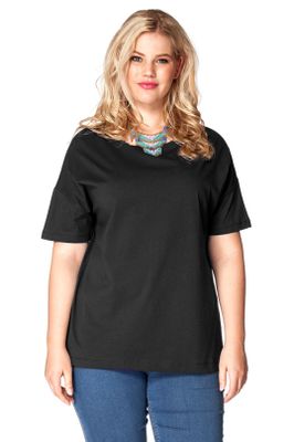 T-shirt wijd COTTON 58/60 blue T-shirt wijd COTTON 58/60 blue