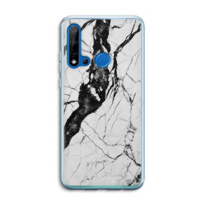 Witte marmer 2: Huawei P20 Lite (2019) Transparant Hoesje