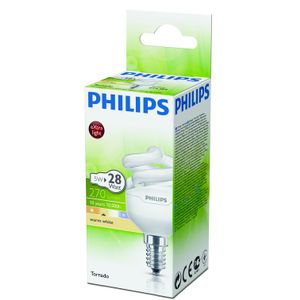 Philips Tornado Spaarlamp spiraal 5W (28W) E14-fitting