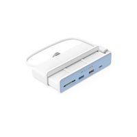 HYPER HD34A8 interface hub USB 3.2 Gen 1 (3.1 Gen 1) Type-C 10 Mbit/s Wit - thumbnail