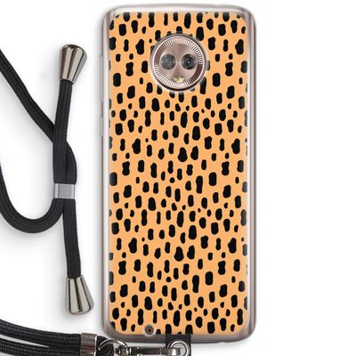 Panter: Motorola Moto G6 Transparant Hoesje met koord
