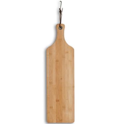 Snijplank/serveerplank met handvat - bamboe hout - 57 x 16 cm