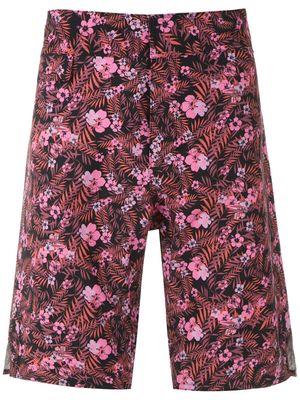 Amir Slama short de bain à fleurs - Noir