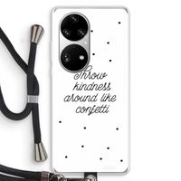 Confetti: Huawei P50 Pro Transparant Hoesje met koord