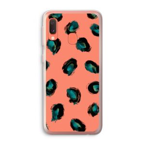 Pink Cheetah: Samsung Galaxy A20e Transparant Hoesje