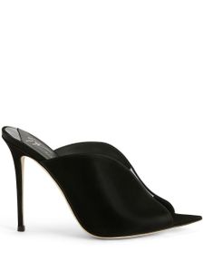 Giuseppe Zanotti mules Intriigo Muse 105 mm à bout pointu - Noir