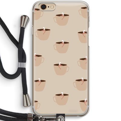 Morning coffee: iPhone 6 / 6S Transparant Hoesje met koord