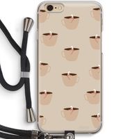 Morning coffee: iPhone 6 / 6S Transparant Hoesje met koord