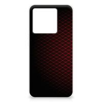 Xiaomi 13T TPU bumper Geruit Rood - thumbnail