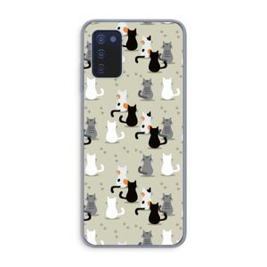 Katten: Samsung Galaxy A03s Transparant Hoesje